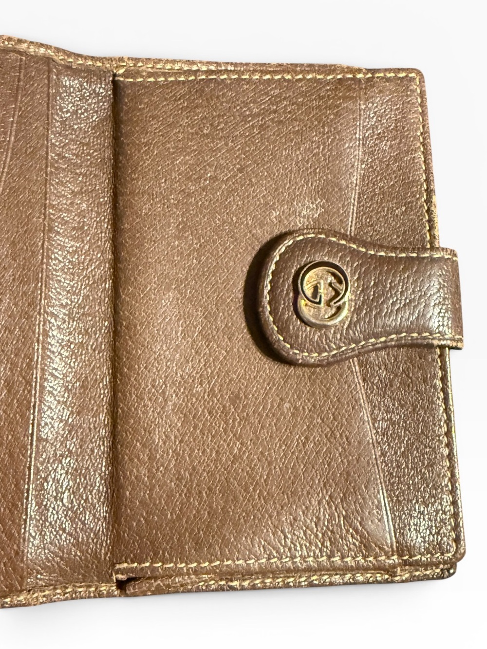 Vintage Gucci Coated Canvas Kisslock Snap Wallet - GUC - Picture 8 of 14
